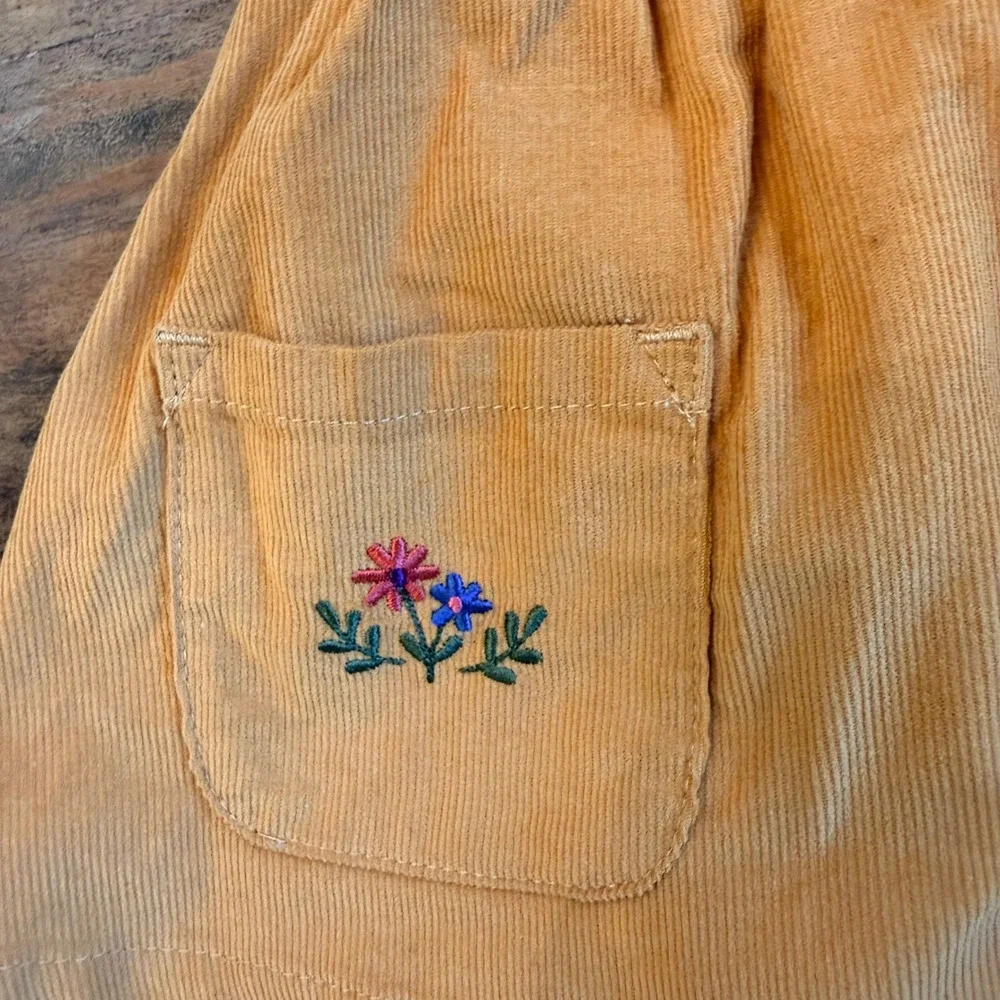 Starting Out Baby Girl Embroidered Pumpkin Corduroy Jumper Set Fall‎ Cottage 12M
